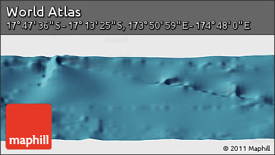 Satellite Panoramic Map of the Area around 17° 30' 31" S, 174° 19' 29" E