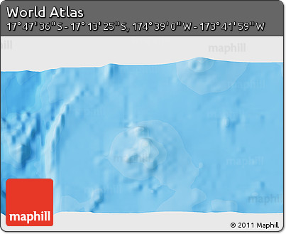 Political 3D Map of the Area around 17° 30' 31" S, 174° 10' 30" W