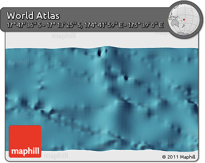 Satellite 3D Map of the Area around 17° 30' 31" S, 175° 10' 30" E