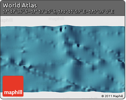 Satellite 3D Map of the Area around 17° 30' 31" S, 175° 10' 30" E