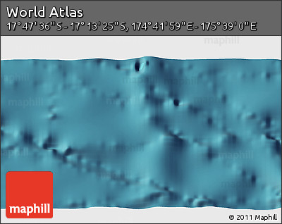 Satellite 3D Map of the Area around 17° 30' 31" S, 175° 10' 30" E