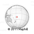 Outline Map of the Area around 17° 30' 31" S, 175° 1' 30" W, rectangular outline