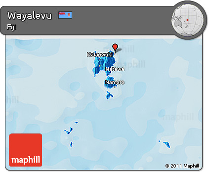 Political 3D Map of Wayalevu