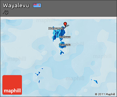Political 3D Map of Wayalevu