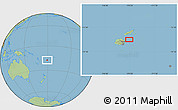 Savanna Style Location Map of the area around 17° 30' 31" S, 179° 16' 30" E