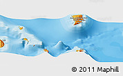 Political Panoramic Map of the area around 17° 30' 31" S, 179° 16' 30" E