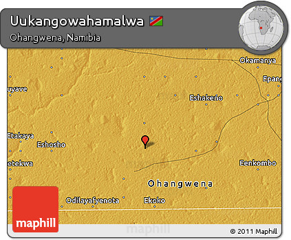 Physical 3D Map of Uukangowahamalwa