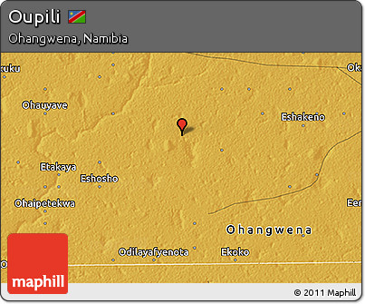 Physical 3D Map of Oupili