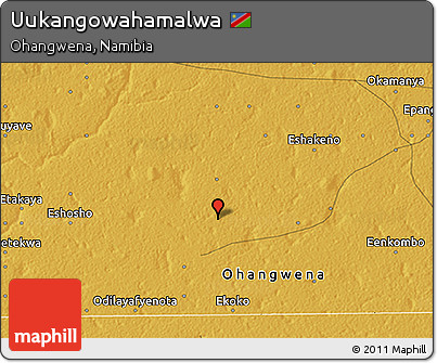 Physical 3D Map of Uukangowahamalwa