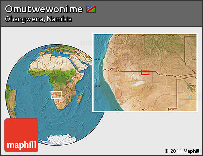 Satellite Location Map of Omutwewonime