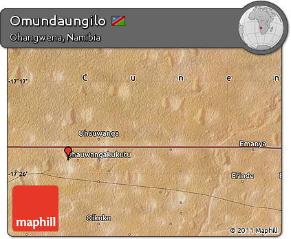 Satellite Map of Omundaungilo