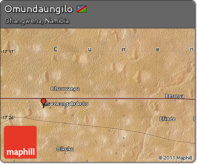 Satellite Map of Omundaungilo