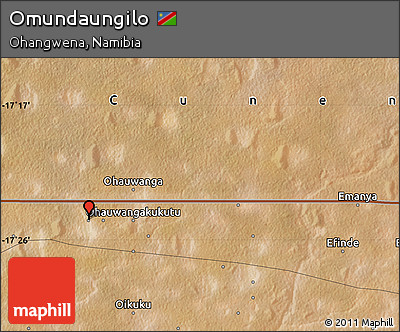 Satellite Map of Omundaungilo
