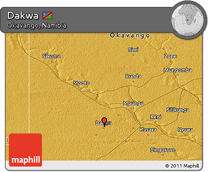 Physical 3D Map of Dakwa