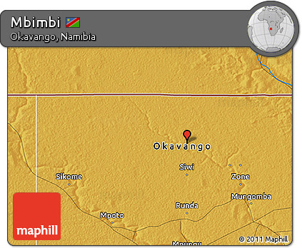 Physical 3D Map of Mbimbi