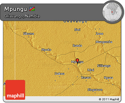 Physical 3D Map of Mpungu