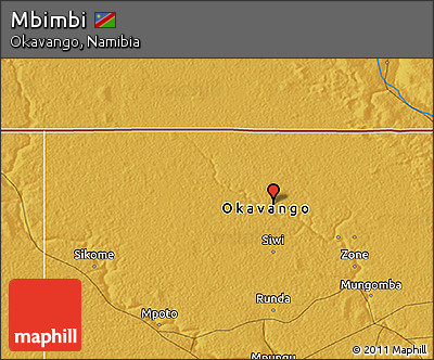 Physical 3D Map of Mbimbi