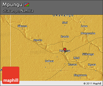 Physical 3D Map of Mpungu