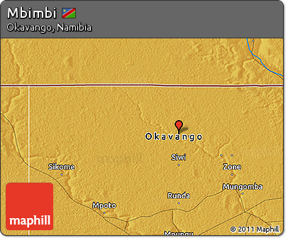 Physical 3D Map of Mbimbi