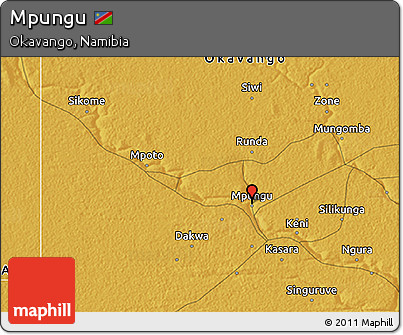 Physical 3D Map of Mpungu