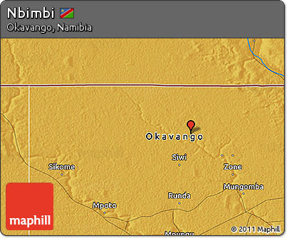Physical 3D Map of Nbimbi