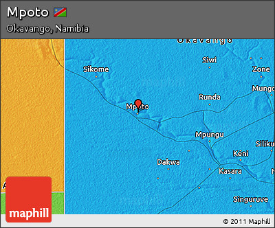 Political 3D Map of Mpoto