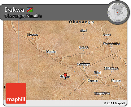 Satellite 3D Map of Dakwa