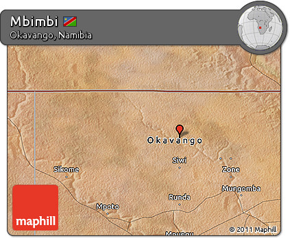 Satellite 3D Map of Mbimbi