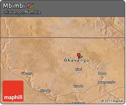 Satellite 3D Map of Mbimbi