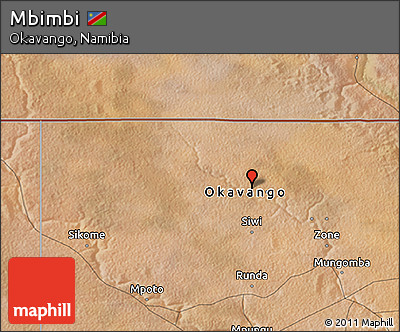 Satellite 3D Map of Mbimbi