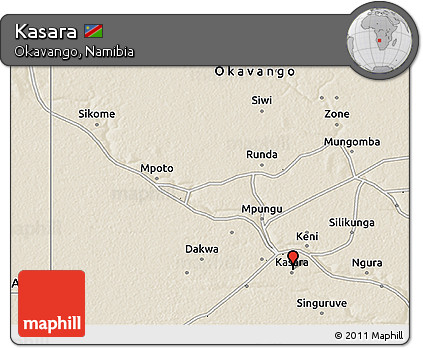 Shaded Relief 3D Map of Kasara