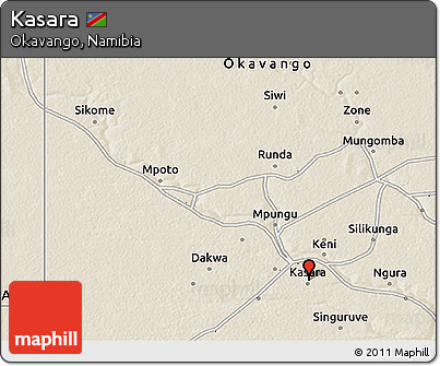 Shaded Relief 3D Map of Kasara