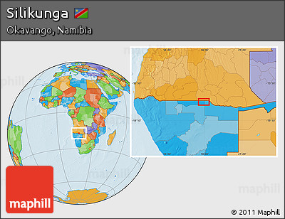 Political Location Map of Silikunga