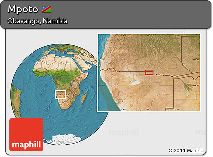 Satellite Location Map of Mpoto