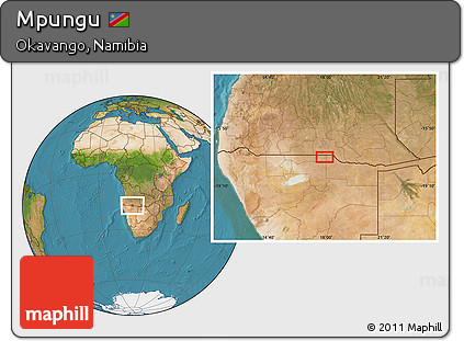 Satellite Location Map of Mpungu