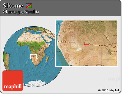 Satellite Location Map of Sikome