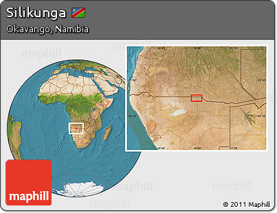 Satellite Location Map of Silikunga