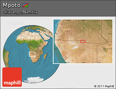 Satellite Location Map of Mpoto