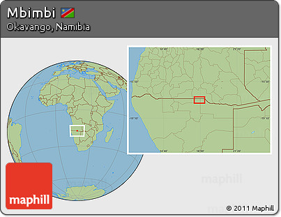 Savanna Style Location Map of Mbimbi