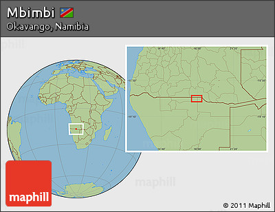 Savanna Style Location Map of Mbimbi