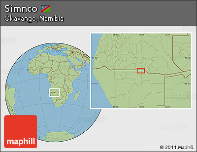 Savanna Style Location Map of Simnco