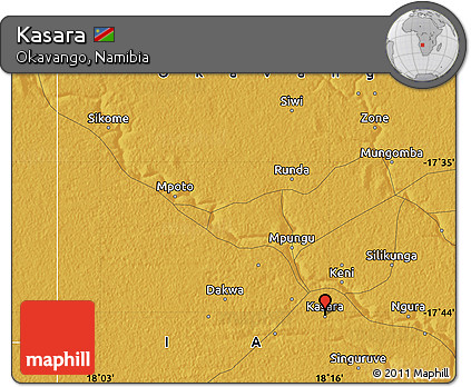 Physical Map of Kasara