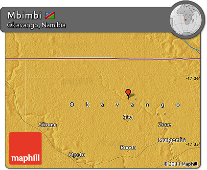 Physical Map of Mbimbi