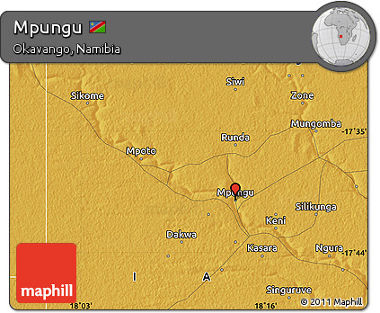 Physical Map of Mpungu