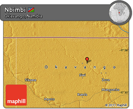 Physical Map of Nbimbi