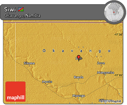 Physical Map of Siwi