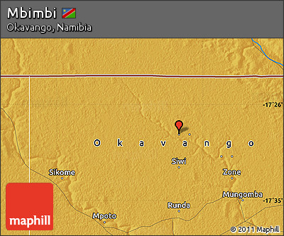 Physical Map of Mbimbi