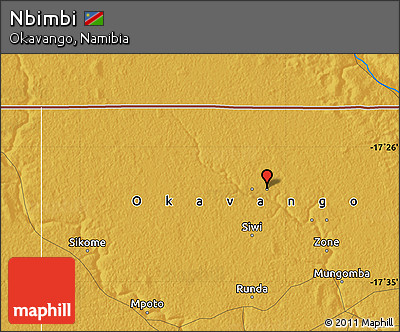 Physical Map of Nbimbi