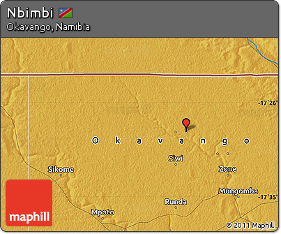 Physical Map of Nbimbi
