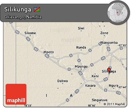 Shaded Relief Map of Silikunga